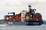ID 6697 CMA CGM MATISSE (1999/26100grt/IMO 9192428) outbound from Auckland, NZ
